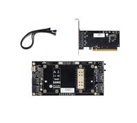 NONDK Slimsas to SXM2 Adapter SXM2 Single-Slot X16 Straight-Through Baseboard for V100 External Graphics Card 8654 Interface