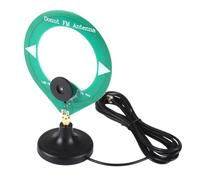 NONDK SMA Base Mini Donut Loop Antenna FM Antenna 75-135MHz Amateur Radio Antenna with 3-Meter Extension Cable