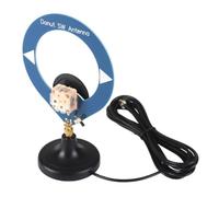 NONDK Small Loop Antenna Donut SW Shortwave Antenna 4MHz-24MHz SMA Base Extension Cable High Impedance Resonant Design