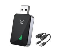 NONDK Smart Mini Box Car Wireless Android Auto Carplay 2in1 Box Plug& Play Wired to Wireless Dongle CarPlay Android Auto