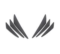 NONDK Soft Rubber Decorative Stickers Included Front Bumper Lip Splitter, Universal Car Spoiler Canards Kit, Anti-Collision Diffuser