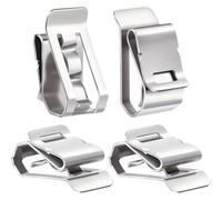 NONDK Solar Panel Wire Clip Stainless Steel Cable Clips S Type Metal Trailer Wire Clip Electrical Cord Management 100 Pcs