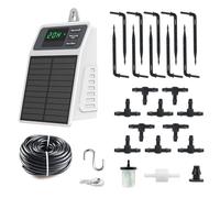 NONDK Solar Powered Automatic Drip Irrigation System for Garden Balcony- DIY Hose Irrigation System Watering Solution