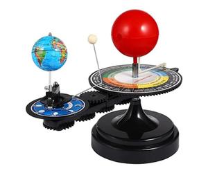 NONDK Solar System Model Kit- Earth Moon Revolves Around the Sun - Scientific Experiment Kit Teaching Model for Teens Students Easy to Use About 41cm Long
