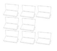 NONDK Space Saving Breastmilk Clear Flat Breast Milk Freezer Storage Organizer(8 Pcs), for Breastfeeding Bag Compatible Freezer Tray