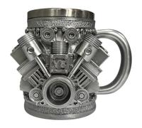 NONDK Stainless Steel Coffee Mug Engine Stainless Steel Mug Car Engine Ceramic Coffee Mug V8