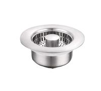 NONDK Stainless Steel Sink Drainer Anti-Clogging Basket Water Filter Sink Filter Basket Anti-Bounce Anti-Clogging Sink Filter