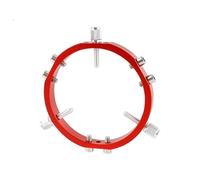 NONDK Star Finder Mount 3-Point Astrophotography Guide Locking Rings forTelescope Mount Finder Pointer 100mm Red