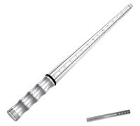 NONDK Steel Ring Mandrel Pro Stainless Steel Solid Ring Mandrel with 0-15 US Sizes Sizer Tool 1/4" Hammerable Design