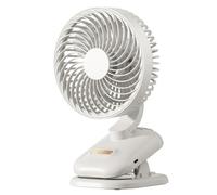 NONDK Stroller Fan 1800mAh Rechargeable 120° Auto Oscillation Desk Fan Portable Fan Rechargeable Portable Fan A