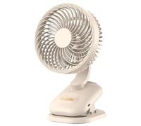 NONDK Stroller Fan 1800mAh Rechargeable 120° Auto Oscillation Desk Fan Stroller Fan Rechargeable Portable Fan B