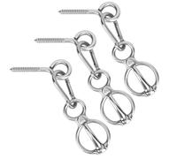 NONDK Sturdy and Safe for Horses Tie Ring- 3 Pack Stainless Steel Horse Tackle Supplies for Indoor and Outdoor Tack