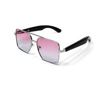 NONDK Sunglasses Glasses Music Glasses Bluetooth Call Outdoor Sports Waterproof Anti-UV Bluetooth Glasses for Men Women Pink