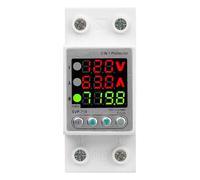 NONDK SVP719 63A Voltage Surge Protector Relay with 3 LED Display, Limit Current Protection, Single Phase Low Voltage Monitoring Function