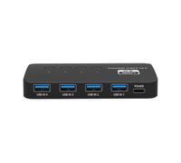 NONDK Switcher USB3.0 4 in 4 Out Multi-Device Sharing High-Speed Transmission for Keyboard Mouse Printer