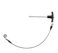 NONDK T Handle Quick Release Pin 0.2 Inch Diameter,Stainless Steel Ball Locking Pin with Push Button Lanyard Cable