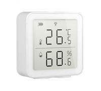 NONDK Temperature & Humidity Sensor LCD Screen Infrared Sensing Backlight Tuya APP Remote Voice