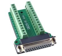 NONDK Terminal Connectors for Home Improvement Automation DB25 Male/Female 25 Pin Plug Breakout PCB Board DB25 Female Plug