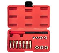 NONDK Thread Chaser Set Universal 15 Piece Metric Thread Rethreading Kit M6 M8 M10 with Case