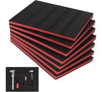 NONDK Tool Box Foam 7Pcs, for Toolbox Hard Case Drawer Camera Storage Tool Inserts 15.7x11.8x0.9 Inch Tool Box Shadow