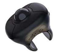 NONDK Trackball Finger Ring Mouse Finger Mouse for Vehicle Display 2.4G+Bluetooth Wireless Remote Control Mice for E-Book PPT Speech Mini Air Mouse B