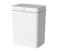 NONDK Trash Can Touchless Sensor Trash Can Kitchen and Bathroom Crevice Trash Can Household Cleaning Supplies White