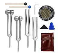 NONDK Tuning Forks for Healing Set (128Hz, 256Hz, 512Hz, 528Hz), Tuning Fork for Sound Healing Meditation Tool