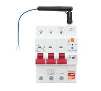 NONDK Tuya Smart WiFi RS485 3P+N MCB Breaker Prepaid Meter Timer Switch Voltage Current Protector Voice Control 63A Adjustable Easy Install Easy to Use