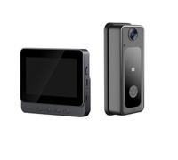 NONDK Tuya Video Doorbell Camera Wireless Intercom 4.3in LPS-Screen HD Night Vision Security Visual Doorbell