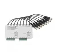 NONDK Twisted-Pair 8-Channel Transmitter Built-in Cable, BNC to RJ45 Ethernet for HD for Surveillance Video