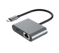 NONDK Type C to Ethernet Adapter 2.5Gbps Network Card Support PD100W Charging for Laptop Computer