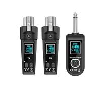 NONDK UHF Wireless Microphone System XLR Transmitter and Receiver Wireless Microphone Transmitter for Dynamic Condenser Microphone Universal