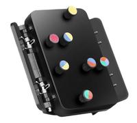 NONDK Ukulele Chord Trainer, Gel 6 Colors Round Button Clip on Design Easy Installation Ukulele Practice Assistant