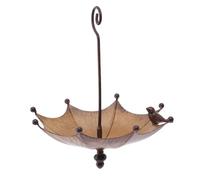 NONDK Umbrella-Shaped Hanging Bird Feeder Tray for Outdoors Metal Bird Bath Pond or Drinker