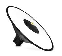 NONDK Universal 44cm Round Flash Softbox Portable Foldable Style Speedlite Diffuser Reflector Strap for Camera Flash