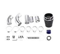NONDK Universal Auto 76mm Cold Air Intake System Tube Intake Pipe Kit Turbo Direct Universal Car Air Filter System Carbon Fiber
