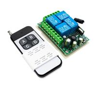NONDK Universal for Garage Doors, Lighting& Security Systems 433MHz 4-Channel Wireless Relay Switch, AC 220V Remote Control