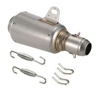NONDK Universal Motorcycle Exhaust Muffler Kit for 38mm-51mm Pipes - Includes Adjustable Spring Hook & Pull Hook