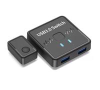 NONDK USB 3.0 Printer Sharer Switch 2 in 1 Out USB 3.0 Bidirectional Switcher for 2 Computers Sharing 1 Printer Keyboard Mouse