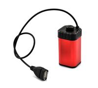 NONDK USB Battery Case Holder 5V Waterproof Storage Box 4X Rechargeable Battery Pack Aluminum Alloy for Riding Bicycle Phone
