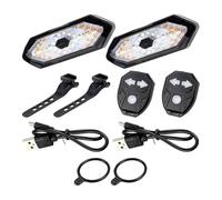 NONDK USB Rechargeable Bike Tail Light 2 Pack with Wireless Turn Signals Remote Electric Scooter Lights Waterproof Design