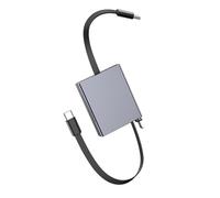 NONDK USB Type-C Telescopic Cable 66W PD Fast Charging Computer Data Cable Aluminum Alloy Design