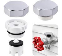 NONDK Vacuum Breaker Replacement, 2 Pack Stainless Steel Vacuum Breakers for Outdoor Faucets, Repair Kit Vac-Vbk-X1B