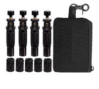 NONDK Valve Kit(10-30 PSI) Adjustable Auto-Stop Tire Deflators 4PCS Tyre Air Down Tools Including 5 Valve Caps -on Design