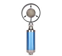 NONDK Vintage Recording Studio Microphone with Professional Condenser Cable for Transmission in Blue