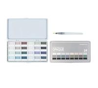 NONDK Watercolor Paint Set 24 Colors for Beginners, Brush Included Case
