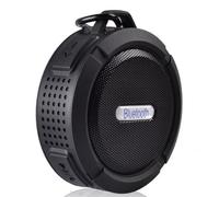 NONDK Waterproof Bluetooth Speaker Outdoor, Wireless Portable Mini Shower Travel Speaker Suitable for Sports Pool, Beach, Hiking Black