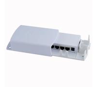 NONDK Waterproof RJ45 4Port PoE Extender Adapter, Strong Signal Booster for Indoor and Outdoor Use, Ideal for Garden, Garage, Camping
