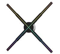 NONDK WiFi 3D Holographic Projector 678LED 56cm APP Control Holographic Player for ImageVideo Store Advertising Display UKPlug