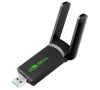 NONDK WiFi6 USB Network Receiver Dongle Driver Free WiFi6 AX300 USB Adapter External Dual Antenna for Win10/11